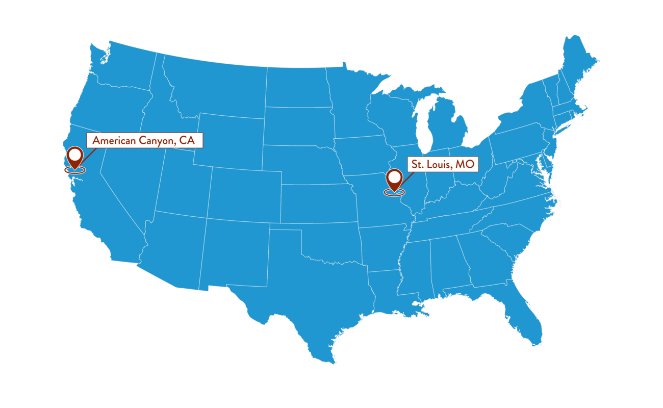 CPL US Map with Warehouse Locations